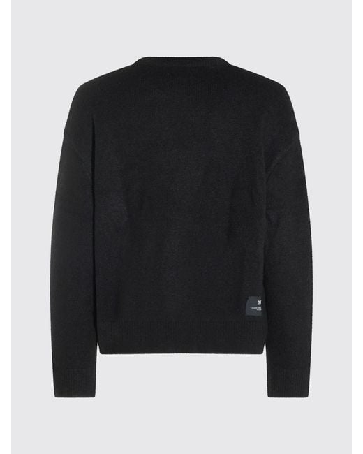 Y-3 Blue Chito Graphic Print Viscose Blend Crewneck Jumper for men