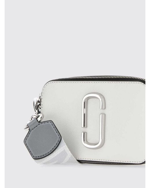 Marc Jacobs Gray The Snapshot Saffiano Leather Bag