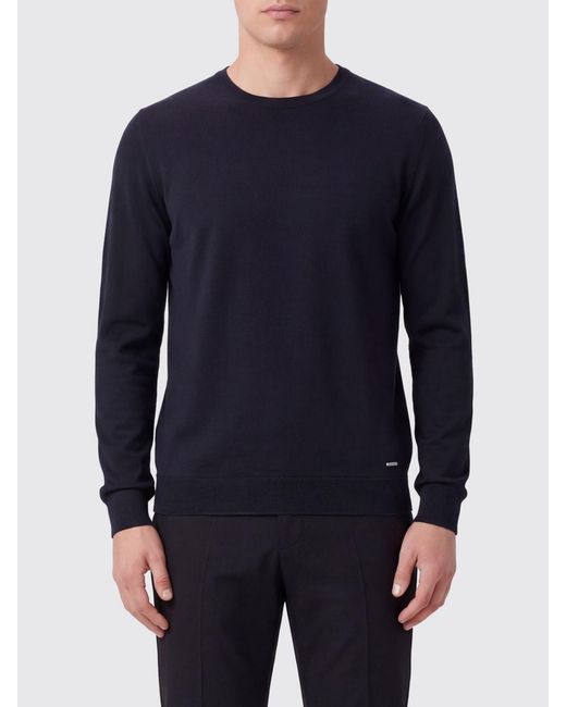 Brioni Blue Wool Sweater for men