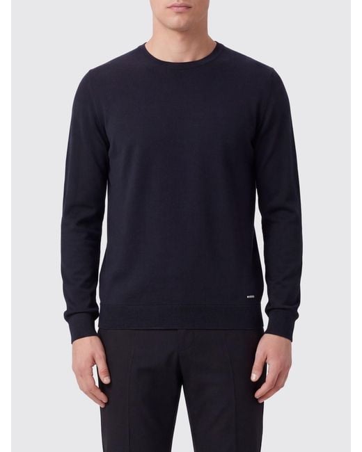 Brioni Blue Wool Sweater for men