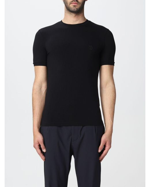 Giorgio Armani Basic T-shirt in Black 