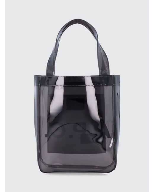 A.P.C. Black Lou Small Tote Bag for men