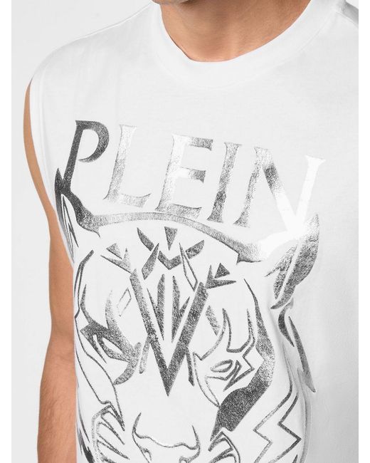 Philipp Plein White Tank Top for men