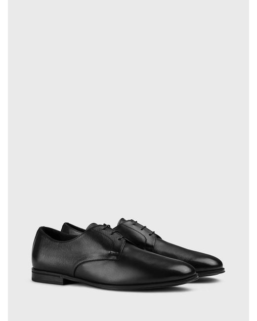 Doucal's White Leather Derby Shoes for men
