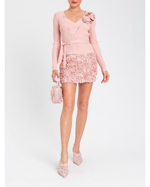 Twinset Pink Cotton Blend Co-Ord Set