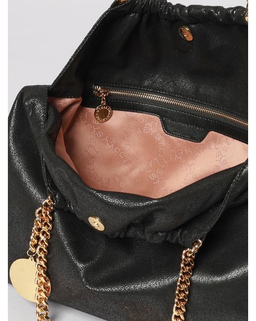 Stella McCartney Black Falabella Synthetic Suede Bag
