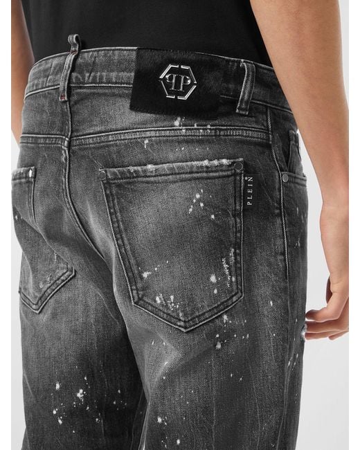 Philipp Plein Gray Jeans for men