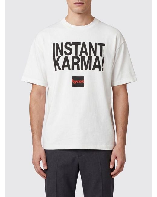 SAINT Mxxxxxx White Slogan-Print Crewneck Cotton T-Shirt for men