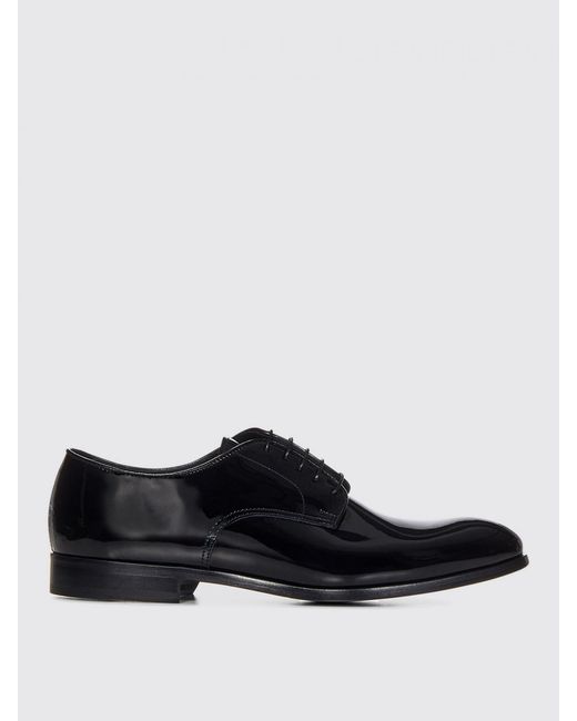 Doucal's Black Patent Leather Oxford for men