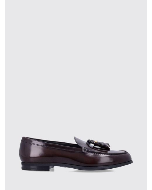 Church's White Brushed Leather Loafers With Tassels And Raised Apron