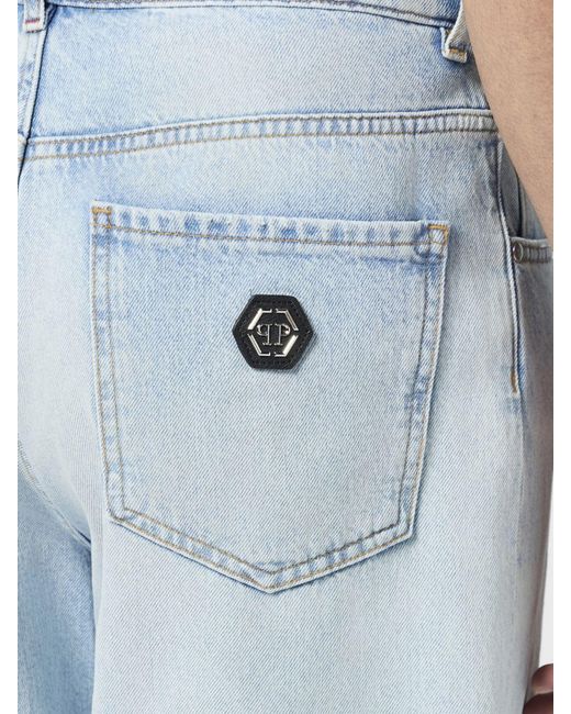 Philipp Plein Blue Shorts for men