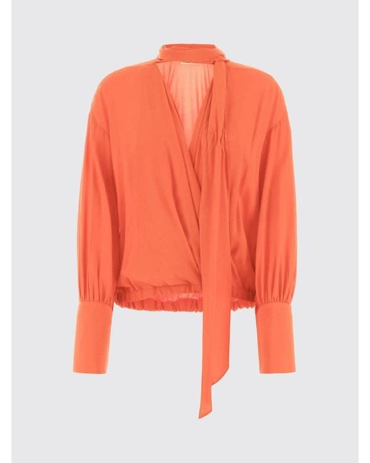 Blumarine Orange Viscose Blouse