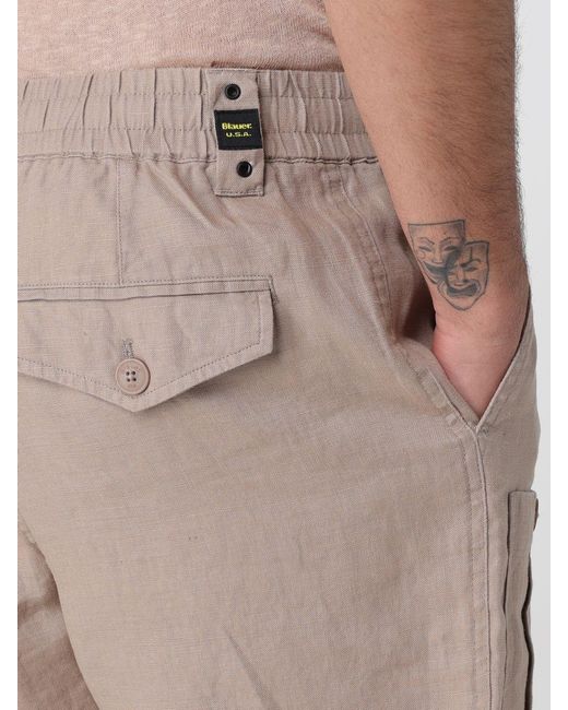 Blauer Natural Linen Shorts for men