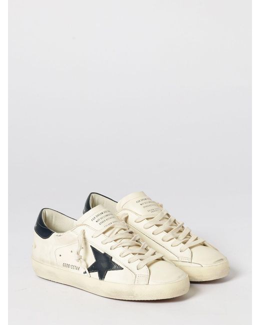Golden Goose Deluxe Brand Natural Super-Star Used Nappa And Suede Sneakers for men