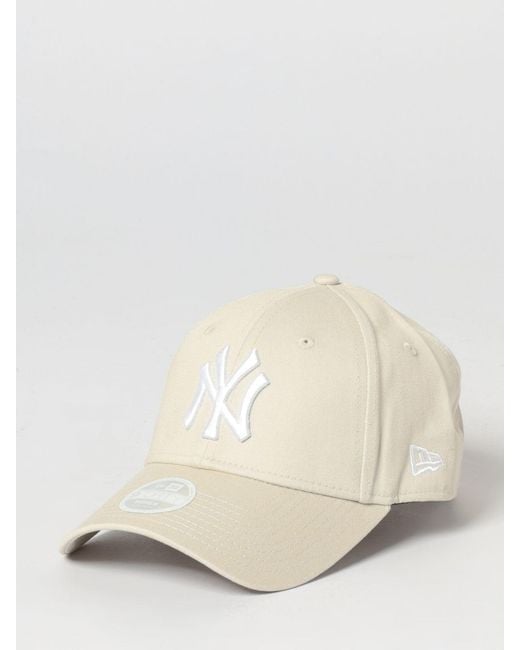 KTZ Natural 9Forty Ny Yankees Embroidered Logo Cotton Cap