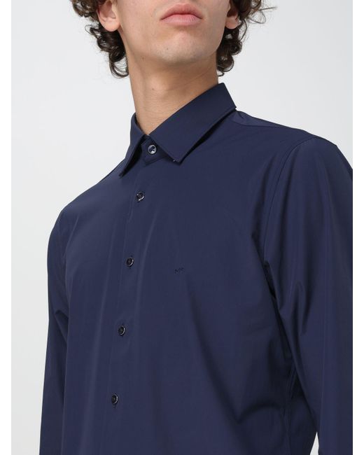 Camicia basic Michael di Michael Kors in Blue da Uomo