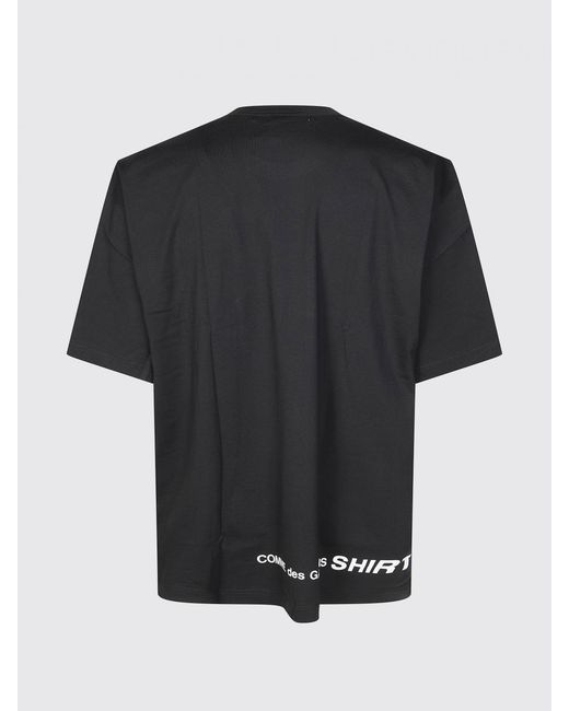 Comme des Garçons Black Comme Des GarÇ Ons Oversized Cotton T-Shirt With Logo for men