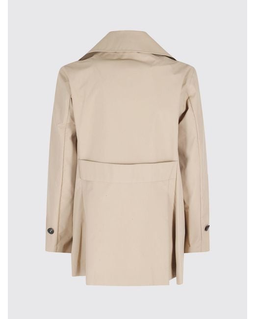 Save The Duck Natural Double-Breasted Trench Coat