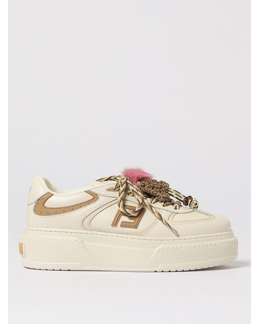 Baskets ' Match' Fendi en coloris Natural