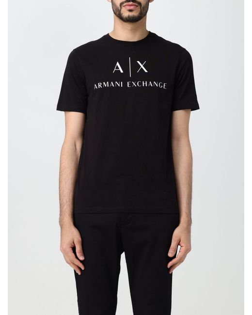 Camiseta Armani Exchange de hombre de color Black
