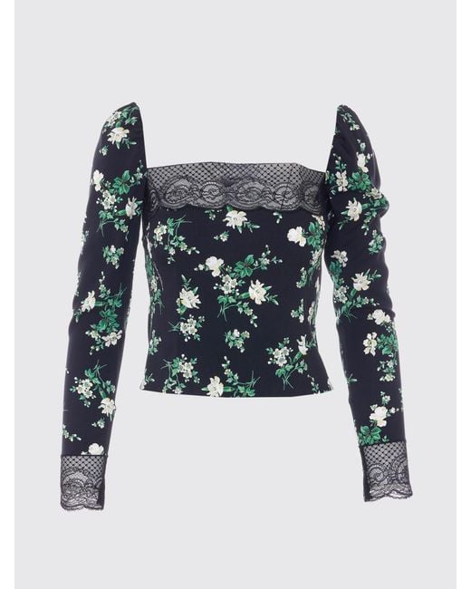 Dolce & Gabbana Black Dolce &Amp Gabbana Floral Silk Top