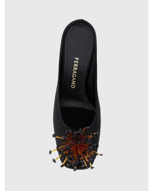 Ferragamo Black High Heel Shoes