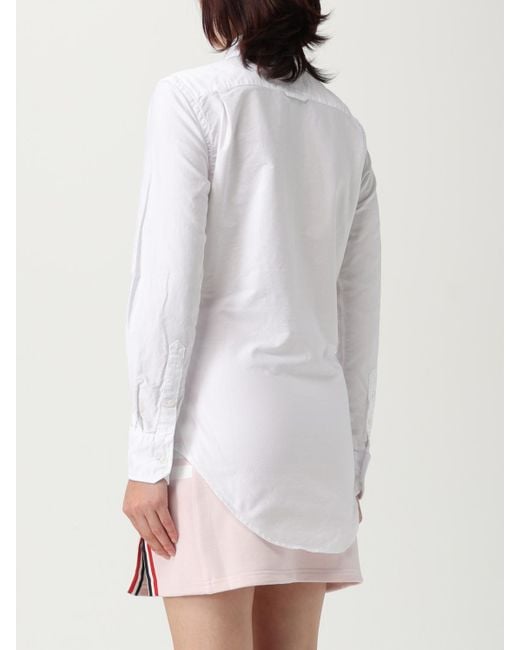 Camicia Slim di Thom Browne in White
