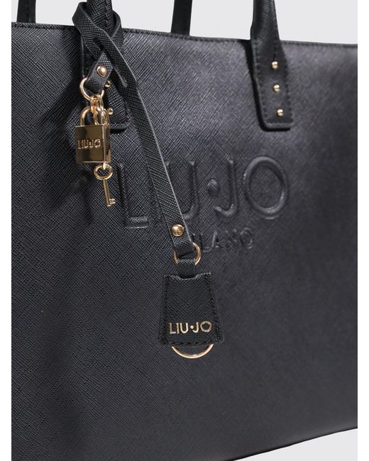 Liu Jo Black Saffiano Faux Leather Bag