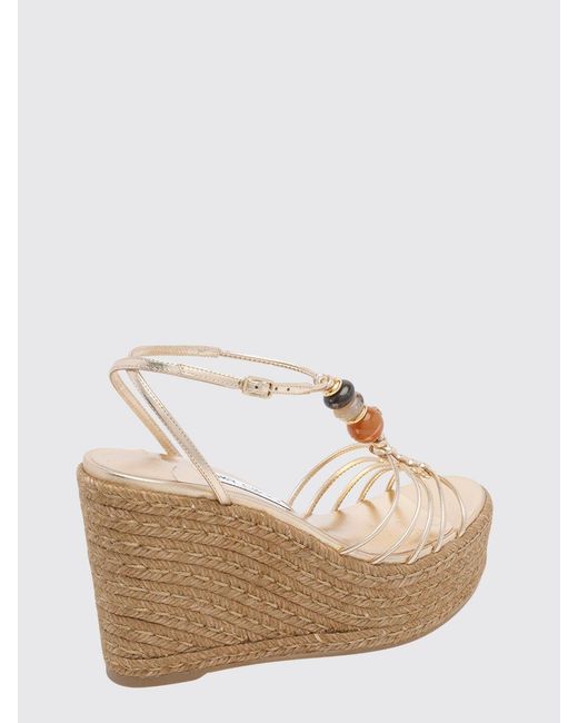 Jimmy Choo Natural Wedge Shoes