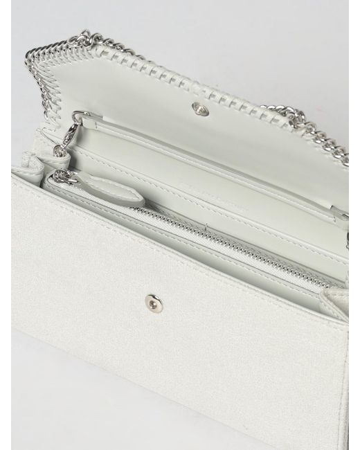 Stella McCartney Natural Falabella Faux Suede Wallet Bag