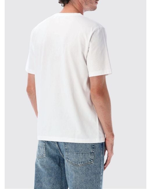 Off-White c/o Virgil Abloh White Short-Sleeved Cotton T-Shirt With Contrasting Logo Print for men