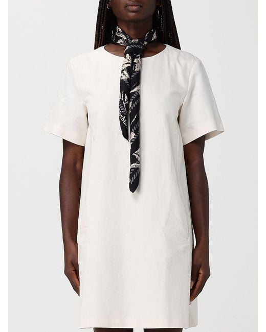 Max Mara Black Printed Silk Foulard