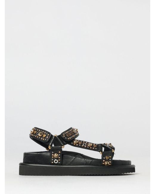 Kurt Geiger White Orson Leather Sandal With Studs