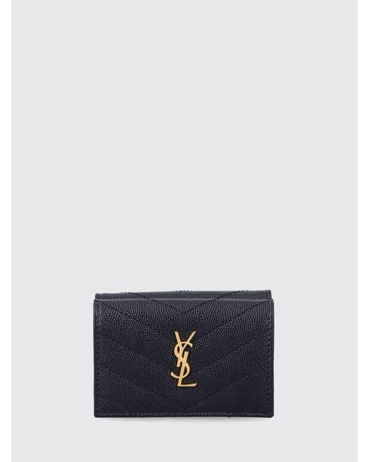 Saint Laurent Blue Wallet