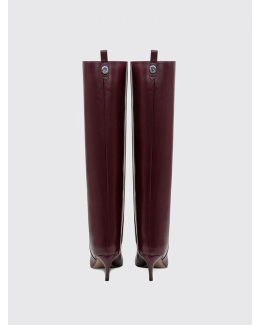 The Attico Purple Flat Ankle Boots