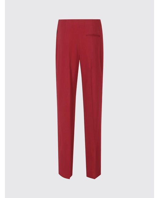 Alberta Ferretti High-Waisted Slim Fit Crêpe Tailored Trousers