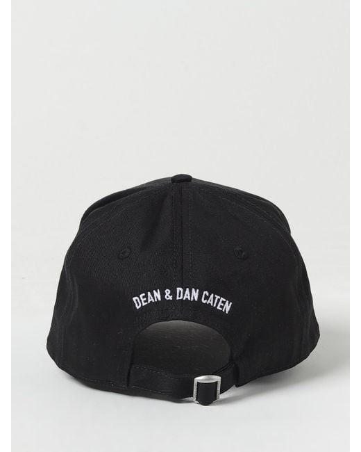 DSquared² Black Technicolor Baseball Cap for men
