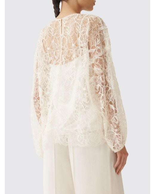Fabiana Filippi Natural Lace Blouse