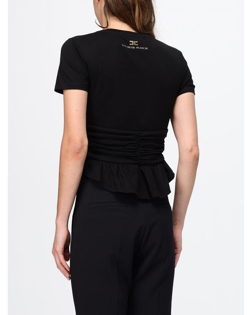 Elisabetta Franchi Black Polo Shirt