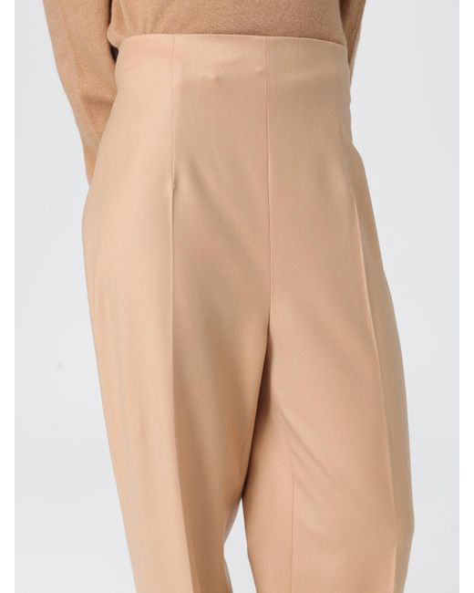 Alberta Ferretti Natural Trousers