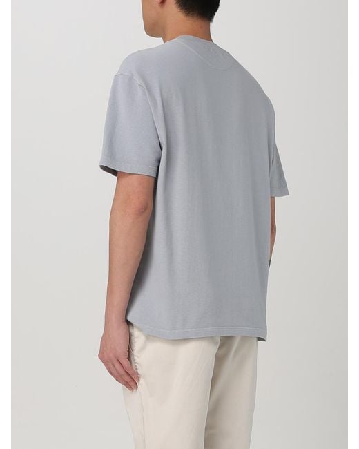 Eleventy Gray Milano Short Sleeve Crew Neck Tshirt for men
