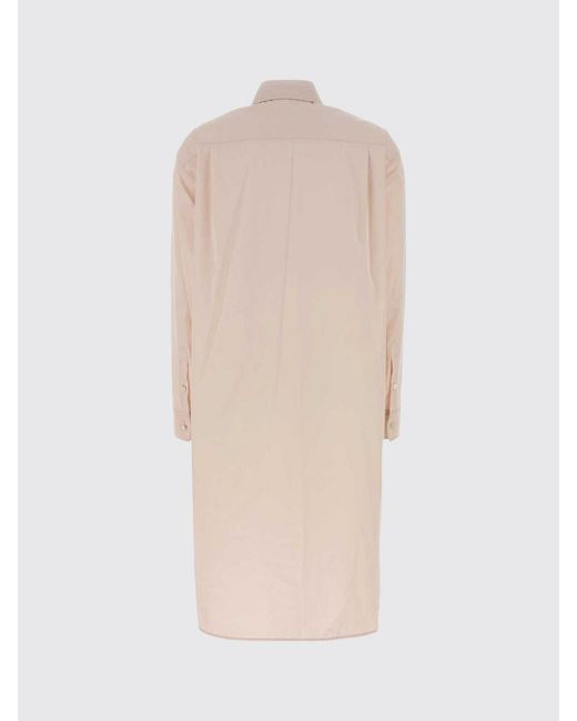 Jil Sander Natural Midi Chemisier Dress