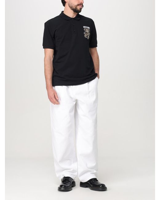 Polo Homme Moschino Couture pour homme en coloris Black