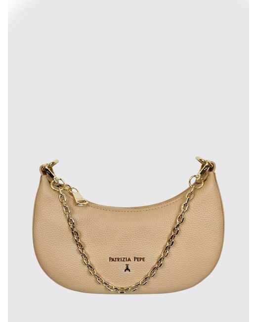 Patrizia Pepe Natural Grained Leather Bag