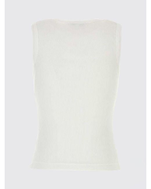 Agolde Blue Organic Cotton Blend Tank Top