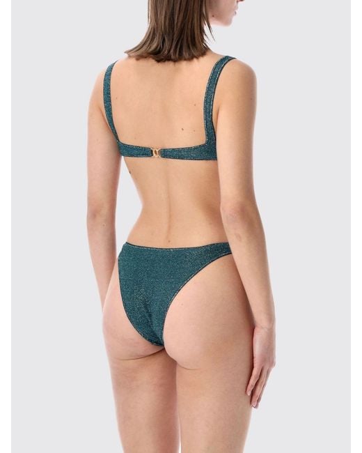 Bikini De Punto Lurex Oseree de color Blue