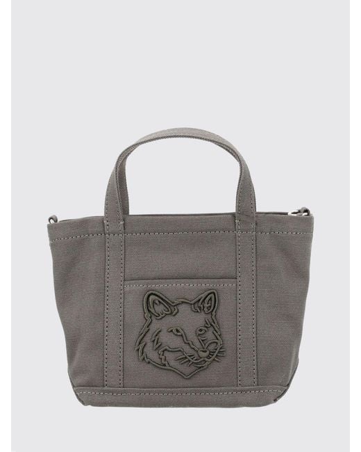 Maison Kitsuné Gray Maison KitsunÉ Crossbody Bag