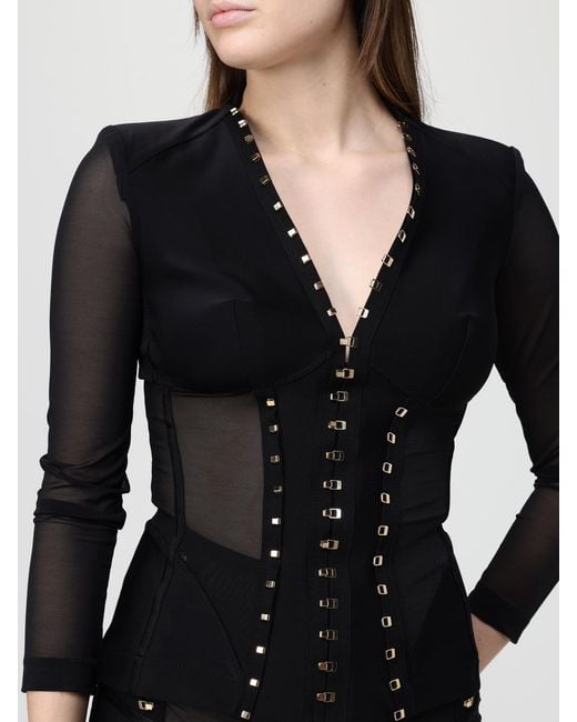 Elisabetta Franchi Black Polyamide Jacket