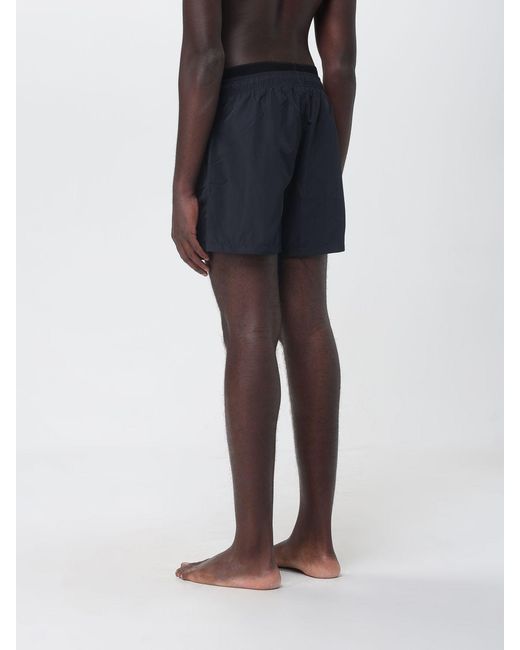 EA7 Blue Polyester Boxer Swim Shorts for men