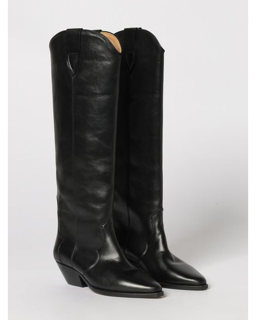 Isabel Marant Black Denvee Leather Boot